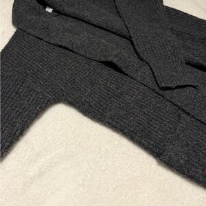 Lou & Grey Charcoal Textured Knit Cardigan